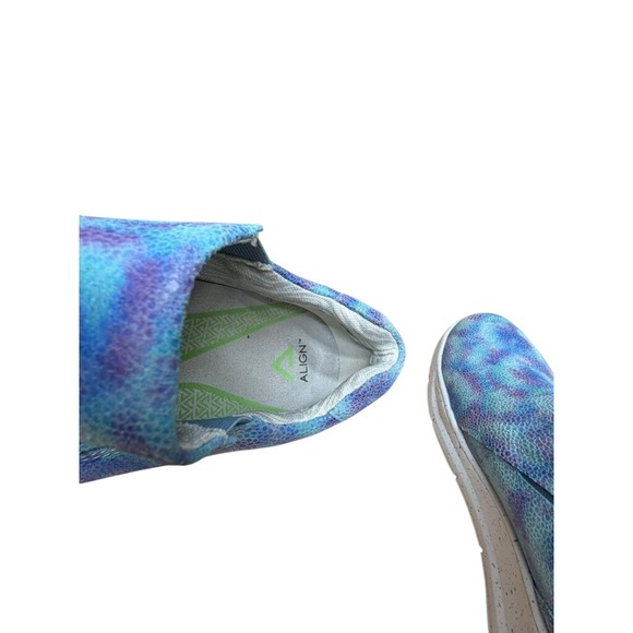 Align Luna Nurse Shoes Women\'s Blue Teal Purple Slip On‎ Comfort Shoes Size 10